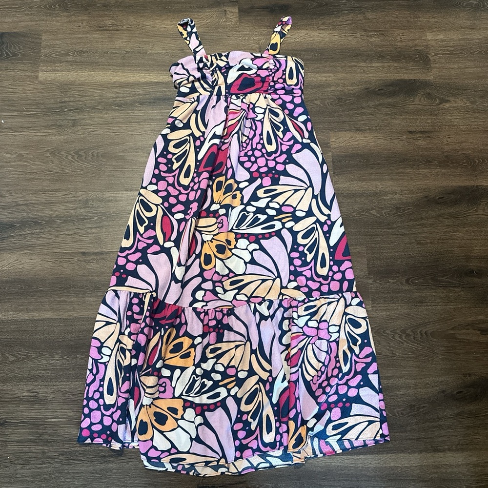 NWOT BUTTERFLY PRINT MAXI DRESS